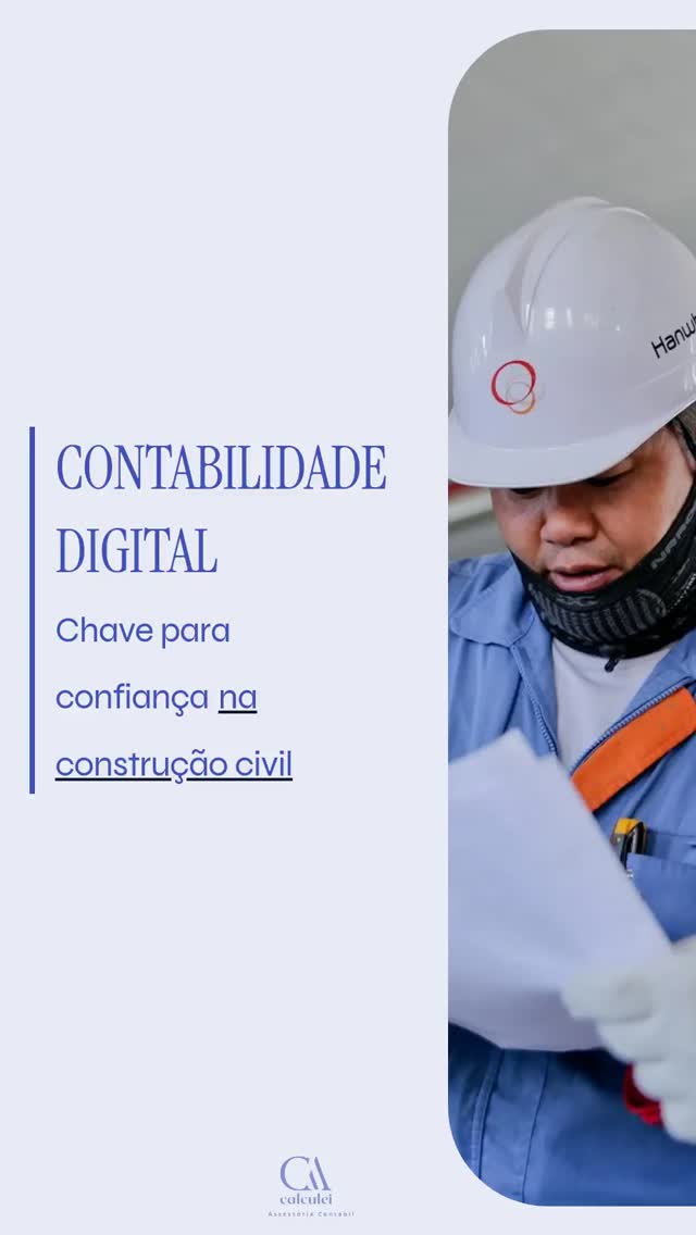 Capa do vídeo sobre contabilidade digital na construção civil